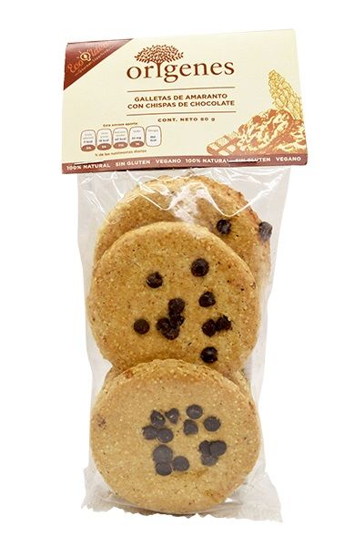 Galletas De Amaranto Con Chispas De Chocolate 80 G