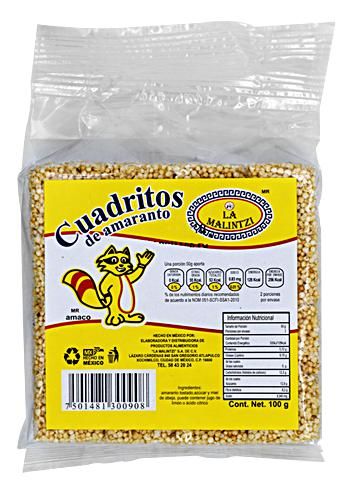 Cuadritos Amaranto 100 G