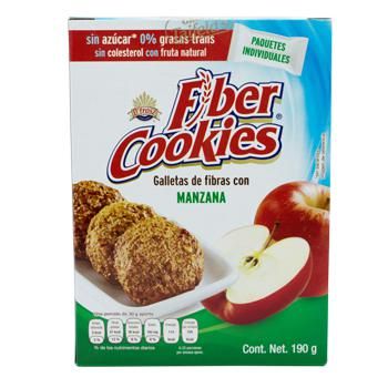 Fiber Cookies Manzana 190 G