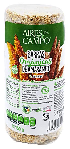 Barra De Amaranto Organico 150 G