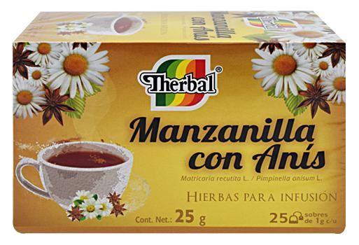 Te Manzanilla Con Anis 25 Sob