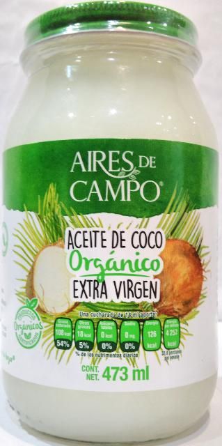 Aceite De Coco Organico 473 Ml