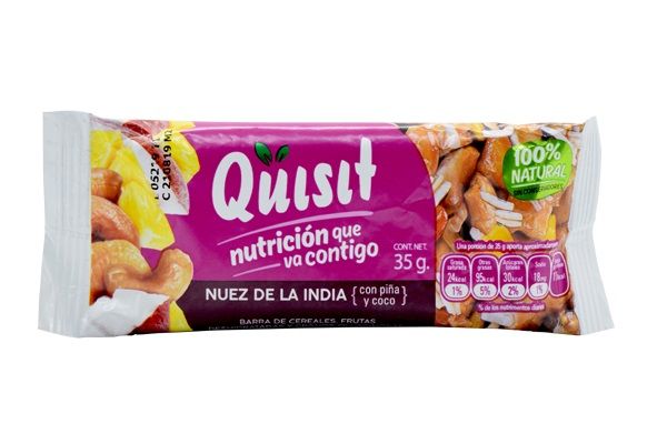 Barra De Cereales Y Nuez De La India 35 G