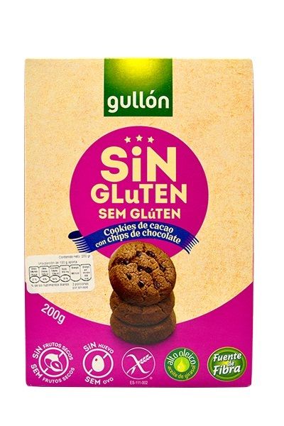 Galletas De Cacao Con Chips De Choco 200g Sin Gluten