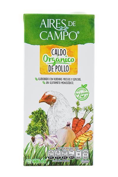 Caldo De Pollo Organico 946 Ml