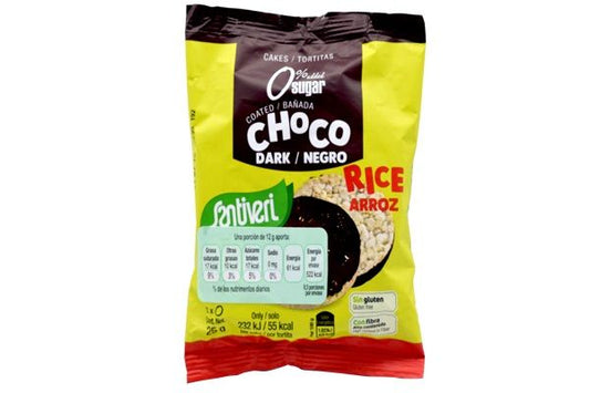 Tortitas De Arroz Choco Negro Sin Azucar 25 G