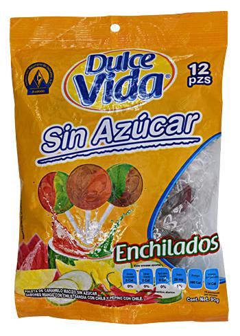 Paletas Sab Mango Pepino Sandia Enchiladas 12 Pzs