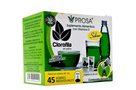 Clorofila En Polvo Sabor A Hierbabuena 45 G