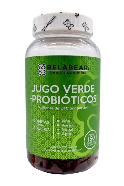 Gomitas Con Probioticos Jugo Verde 420 G