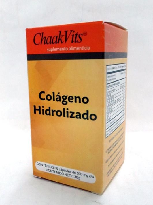 Colageno Hidrolizado 500 Mg 60 Cap