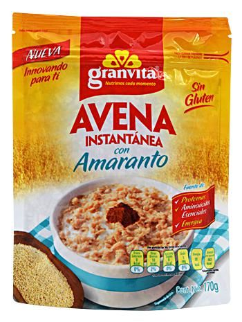 Avena Con Amaranto Sin Gluten 170 G