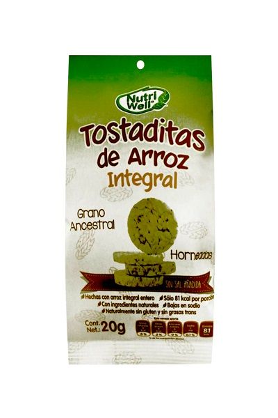 Tostaditas De Arroz Integral 20 G