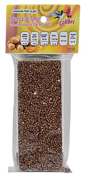 Barra De Amaranto Choc Cacahuate 25 G