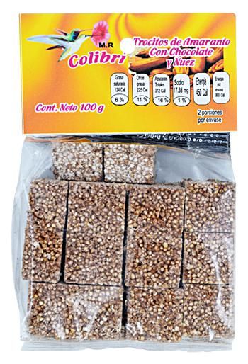 Trocitos De Amaranto Choc Y Nuez 100 G