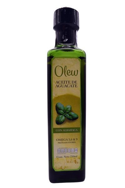 Aceite De Aguacate Con Albahaca 250 Ml