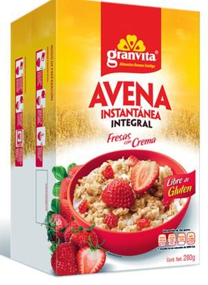 Avena Instantanea Fresas Con Crema Sin Gluten 280 G