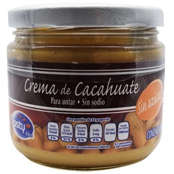 Crema De Cacahuate Tasty Diabetics 310 G