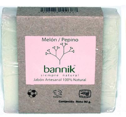 Jabon Artesanal Melon Pepino 90 G