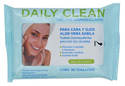 Toallitas Desmaquillantes Aloe Vera 30 Pz