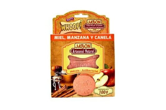 Jabon Artesanal De Miel Manzana Y Canela 100 G