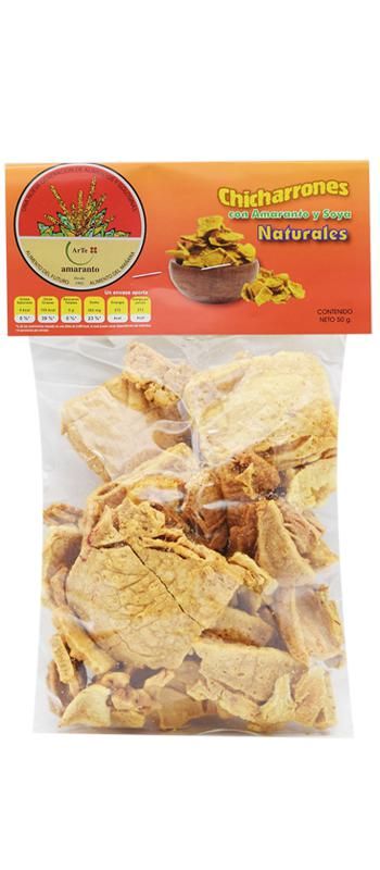 Chicharron Con Amaranto Y Soya Natural 50 G