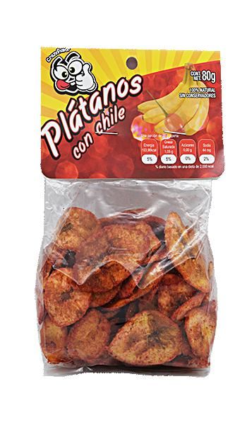 Hojuelas De Platano Con Chile 80 G