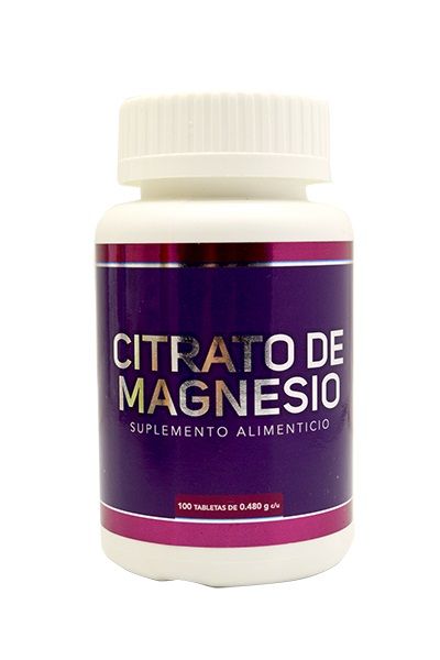 Citrato De Magnesio 100 Tabletas. Previene degeneración cartílagos