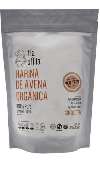 Harina De Avena Organica 300 G