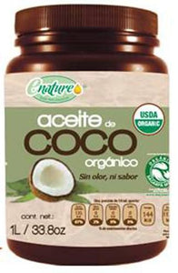 Aceite De Coco Organico Virgen 1 L
