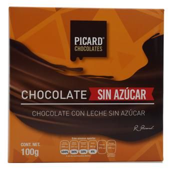 Chocolate Macizo Sin Azucar Naranja 100 G