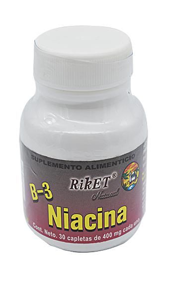 Vitamina B3 Niacina 400 Mg 30 Cap