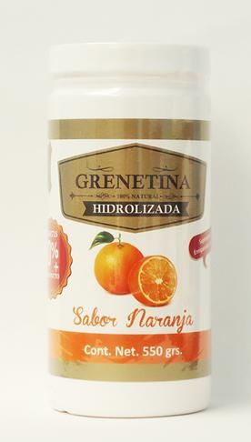 Grenetina Hidrolizada Sabor Naranja 550 G