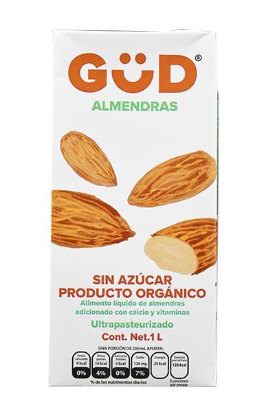 Bebida De Almendra Organica 1 Lt Sin Azucar