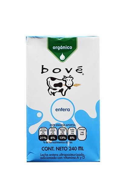 Leche Entera Organica 240 Ml