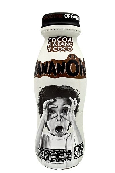 Smoothie Organico De Platano Cocoa Y Coco 240 Ml