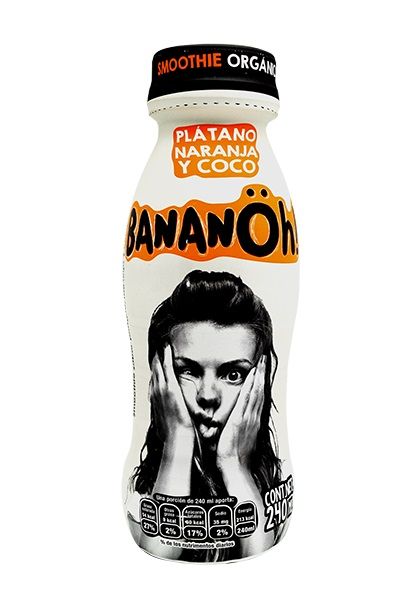 Smoothie Organico De Platano Naranja Y Coco 240 Ml