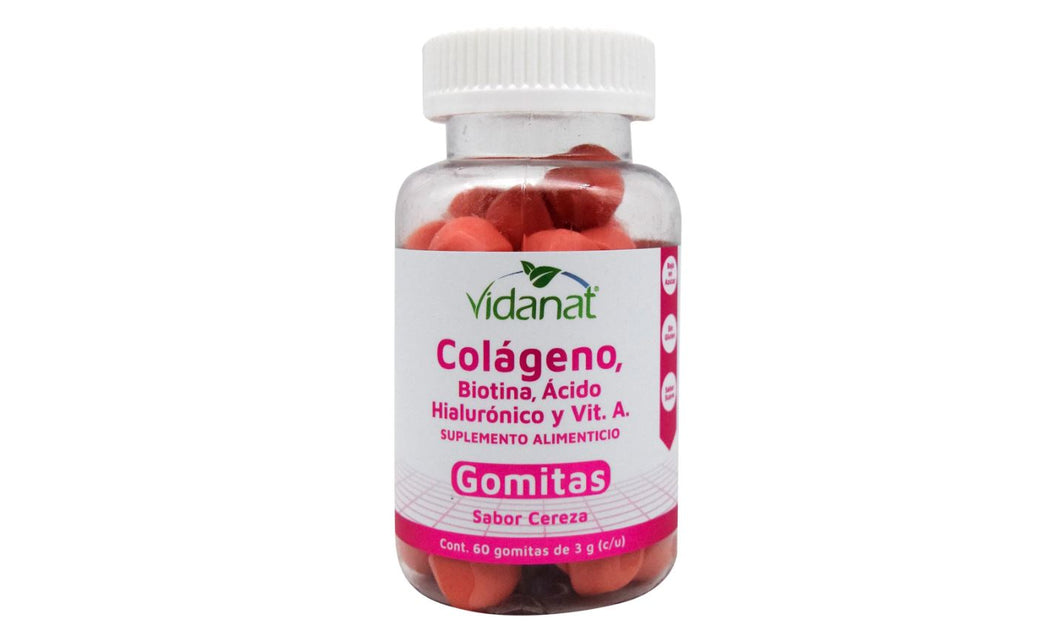 Gomitas Colageno Biotina Acido Hialuronico 60 Gomitas